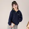 Tutu Elefantito Ropa Infantil Chaqueta para Niñas 2026 Primavera Nuevo Sencillo Bloque de Color Sudadera con Cremallera Versátil