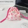 47131 Bolsa de Palha Ins Coração Verão Versátil Bolsa de Ombro para o Dia a Dia Estudante Universitário Bolsa para Aula Bolsa de Lona sob o Braço