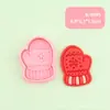 Serie de Invierno Copo de Nieve Navideño Molde de Prensa para Galletas de Fondant 3D Realista Set de Horneado Casero