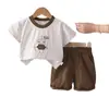 Comercio Exterior Ropa Infantil Verano Conjunto de Dos Piezas para Niños, Camiseta de Dibujos Animados de Manga Corta, Atuendo de Verano Elegante, Nuevo Modelo 2026 3