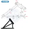 Soporte de puerta abatible conector de escritorio accesorios de ferretería trípode plegable bisagra de resorte almacenamiento sofá cama