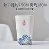 Direto da Fábrica vaso de cerâmica azul e branco pintado à mão para suculentas da sorte, pequeno vaso para planta tipo "pilha antiga", em estoque, atacado