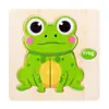 Quebra-cabeça de Madeira Infantil Transfronteiriço Bebê Educação Infantil Educacional Forma Tridimensional Animal Tráfego Combinando Quebra-cabeça Brinquedo de Quebra-cabeça