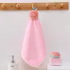 Toalha de Mão para Cozinha Pendurar Veludo Coral Quadrada Toalha de Pendurar Renda de Cânhamo Toalha em Formato Presente Lembrança Presente