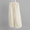Calça Harem de Algodão Puro Transfronteiriça Moda de Rua Europeia e Americana Outono 2025 Casual Preguiçosa Wide-Leg Longa Calça Harem Solta para Mulheres