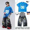 Roupas da moda infantil para street dance, trajes de palco hip-hop para crianças, streetwear estiloso para meninos e meninas, moda de passarela jazz para apresentações