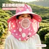 Sombrero de Pescador Rojo de Lunares Dulce y Lindo para Mujer, Protección Solar de Verano, Estilo Retro Francés con Lazo, Ala Ancha, Sombrero de Cubo Adelgazante