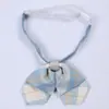 Camisa de Nudo Corbata Estudiante Lazo Uniforme JK Japonés Cuello de Helado azul claro Cuello de Vestido Flor Todo Fósforo Genuino