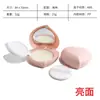En stock al por mayor caja flip con cojín de aire material de empaque corrector bb cream base electrochapado caja de empaque redonda caja vacía cuadrada con cojín de aire