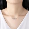 Collar con colgante de estrella pentagonal de plata esterlina S925 Celebrante de Internet Singapur Diseño simple de nicho Cadena clavicular de estrella para mujer