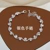 Juego de joyas diamante rosa incrustado diamante multicolor accesorios de boda para mujer collar aretes pulsera traje de tres piezas