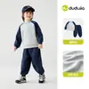 O conjunto de outono para meninos da Dudu inclui moletom esportivo e calça para crianças, calça comprida casual para meninas, roupas para bebês
