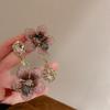 Pendientes de plata con forma de tulipán y perla con forma de gota de aceite, estilo japonés y coreano, con forma de corazón, para niña, nuevos pendientes de moda al por mayor