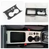 Adequado para Audi 21 A3L porta-copos moldura decorativa apoio de braço porta-copos assento anel brilhante modificação peça decorativa fibra de carbono