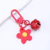 Chaveiro Flor Sino Colorido Pingente Criativo Fofo Pingente Artesanal DIY Coração de Menina Acessórios para Bolsa Fivela de Porta
