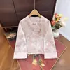 Nueva Chaqueta Jacquard China con Borlas 2025 Otoño Nuevo Estilo Chino Cardigan Chica de Corazón de Hada Top de Moda Fresca