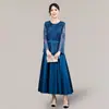 Nuevo Vestido Largo de Encaje Ajustado para la Primavera de 2026 para Reunión Anual, Efecto Adelgazante, Vestido Elegante para la Plataforma Independiente Wish