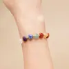 Pulsera de Corazón de Cristal de Colores, Pulsera Tejida a Mano, Pulsera con Forma de Corazón de Cristal Natural Transfronteriza, Regalo de Joyería para Niñas