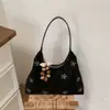 Bolsa Tote Feminina Nova Tendência Primavera 2026 de Ombro Único Estampada de Alto Valor Cor Sólida Bolsa de Axila para Deslocamento Urbano Casual