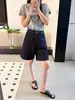 Short Jeans Wide Leg Cintura Alta Estilo Coreano com Efeito Emagrecedor, Estilo Neutro, Corte Reto, Versátil para o Dia a Dia, Solto e Casual