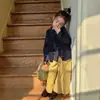 Conjunto Coreano para la Vuelta al Cole Niñas 2026 Otoño Nuevo Conjunto de Moda Camisa y Chaleco de Otoño para Niñas Más Vendidos para Principios de Otoño