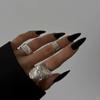 Cor sólida simples Nail Art Advanced Sense removível branco acabado 24 Nude preto branco vermelho vestido armadura