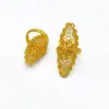 Anillo de Apertura Novia de Dubái Joyería de Boda Anillo para Dedo Índice Oro 24K Vietnam Anillo para Mujer Latón Chapado en Oro
