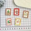 Porta-Retrato de Natal Desenho Animado Feito à Mão Acessórios DIY Cola Creme Resina Pequenos Acessórios Material para Presilha Kit