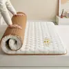 Colchón de doble uso para invierno y verano, cojín suave para dormitorios de estudiantes, colchón plegable, tatami engrosado, tapete refrescante de ratán de hielo, protector de colchón