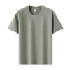 Camiseta Solona de Color Sólido de Manga Corta para Hombre, Primavera, Simple, Secado Rápido, Fresca, para Hombres y Mujeres, Soporta Venta al por Mayor y Envío Transfronterizo