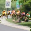 Pájaro Pequeño Real Gorrión Accesorios de Fotografía Pluma de Espuma Pájaro Pequeño Jardín Pastoral Decoración de Campo Americano