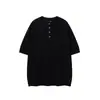 Camiseta Henley Casual Chic Retro de Manga Corta Transpirable Estilo Old Money Verano 2026 Tendencia