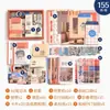 Série Quente de Natal Estilo Simples Pequenos Presentes de Natal Planner Conjunto de Caixa de Presente Materiais de Planner para Meninas Artísticas