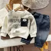 Ropa Nueva para Bebés Niños Manga Larga 2025 Otoño Nuevo Traje para Niño Ropa de Otoño e Invierno