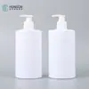 Materiales de Empaque de Plástico para Cuidado Personal 500ml Champú, Gel de Ducha, Loción Corporal Botella Plástica Vacía Tipo Prensa para Mascotas
