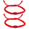 Pulsera Europea y Americana Tejida a Mano Transfronteriza para Hombres y Mujeres Pareja Amistad Niños y Niñas Pulsera de Cuerda Tejida Ajustable Estilo Tíbet