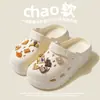Zapatos Croc para Mujer 2025 Nuevo Verano Ropa Exterior Playa Lindos Sandalias de Suela Gruesa Antideslizantes Pies Sin Mal Olor Chanclas de Pareja para Mujer