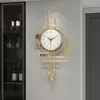 Reloj de Pared Creativo Sala de Estar Arte Moda Pared Entrada Lujo Reloj Nuevo Simple Moderno Silencioso Calendario Reloj Moda