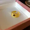 Anillo Abierto Geométrico Redondo de Circonita Estilo Medieval Retro Nicho Anillo de Alta Gama Temperamento Lujo Ligero Joyería de Mano Venta al por Mayor
