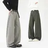 Ropa de Hombre Xintang 2026 Primavera Pantalones Casuales con Cinturón de Botón, Pantalones Largos Versátiles, Pantalones Casuales Finos de Verano para Hombre