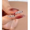 Joyería de Oro Longlong Nuevo 2024 Pendientes de Plata de Ley 925 Oro Rosa Diamante Diamante de Alto Carbono Temperamento Ins para Mujer Pendientes Más Fáciles de Combinar