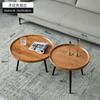 Mesa de Centro para Sala de Estar de Apartamento Pequeno Estilo Nórdico de Luxo Leve Mesa Lateral Criativa para Quarto de Casa Mesa de Chá Oval Moderna Simples