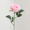 Flor de rosa artificial individual, decoración para sala de estar del hogar, arreglo de boda, paisajismo de cascada de rosas, accesorio para fotografía