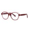 Nuevos lentes anti luz azul 2216 moda TR montura bicolor viento británico montura óptica redonda personalidad fabricantes en stock