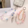 Nueva Cadena de Teléfono Móvil Nepalí de Cristal DIY Hecha a Mano con Cuentas Moda Cadena Colgante Popular para Bolsos de Teléfono Móvil para Mujeres