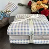 Juego de Cuatro Piezas de Gasa Grado A Materno e Infantil, Sábana Bajera y Funda Nórdica de Gasa de Doble Capa de Algodón Puro, Juego de Tres/Cuatro Piezas para Cama Individual/Doble