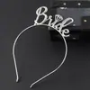 Faixa de cabelo com letras 'Noiva' Adereço de cabeça com flores para daminha de casamento Europeu e Americano Coroa infantil Faixa de cabeça Coroa de casamento Noiva