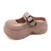 Pantuflas de Fondo Grueso para Mujer 2025 Nuevo Fondo Grueso Resistente al Desgaste Cómodo Baotou Antideslizante para Exterior Sensación de Mierda Pantuflas de Playa