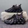 [Exclusivo para distribución automática] zapatilla tejida voladora pulpo zapatos casuales para mujer 2023 Primavera Zapatos de coco transpirables