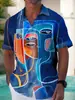 Amazon AliExpress nueva importación transfronteriza comercio exterior nueva chaqueta de camisa para hombre estampado completo fabricantes suministro